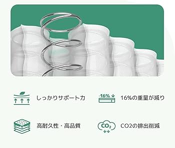 Amazon.co.jp: マットレス セミダブル 極厚20cm 硬め ポケットコイル