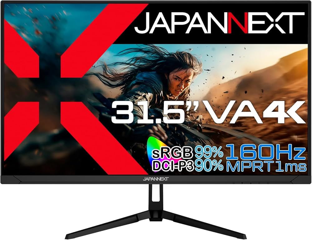 Amazon.co.jp: JAPANNEXT 31.5インチ ゲーミングモニター 160Hz 1ms 4K