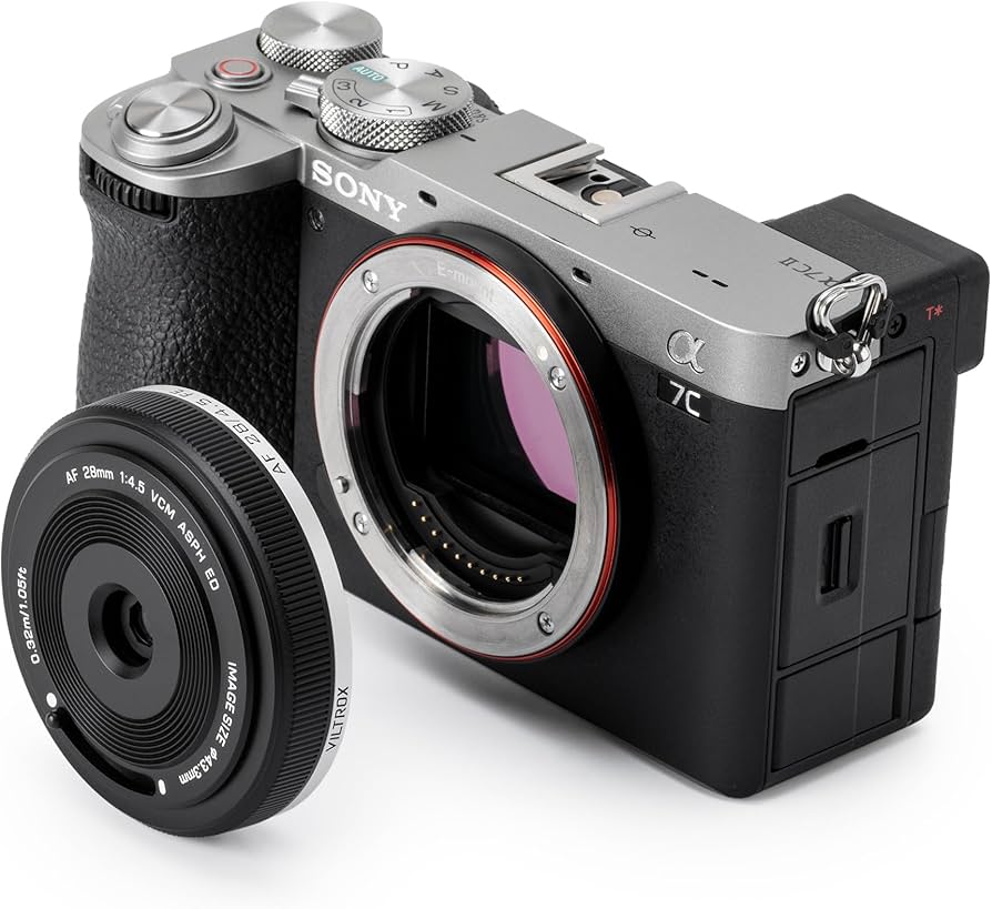 Amazon.com : VILTROX 28mm f4.5 Pancake Lens for Sony E, Auto Focus