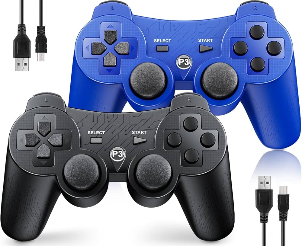 Amazon.com: OKHAHA Controller 2 Pack for PS3 Wireless Controller