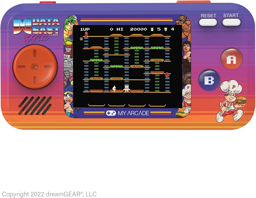 My Arcade Data East Pocket Player: Portable Gaming System with 308