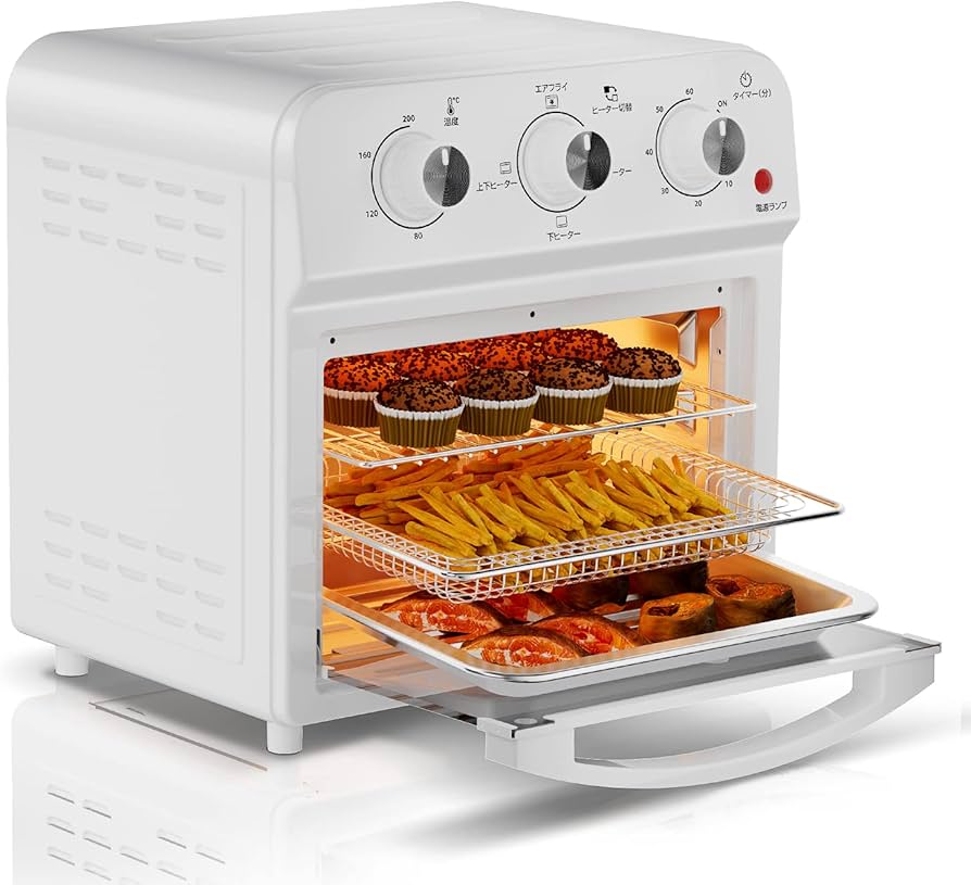 Amazon | トースター 4枚焼き ノンフライヤー機能 60分タイマー 上下