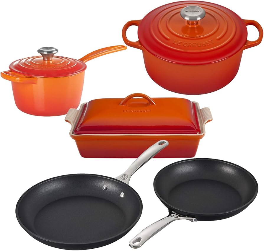 Amazon.com: Le Creuset 8 Piece Multi-Purpose Enameled Cast Iron