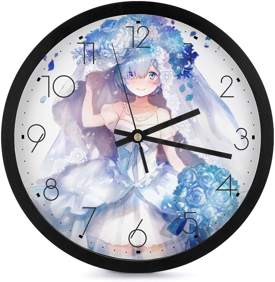 Amazon.co.jp: 掛け時計 リゼロ レム アニメキャラクター 時計