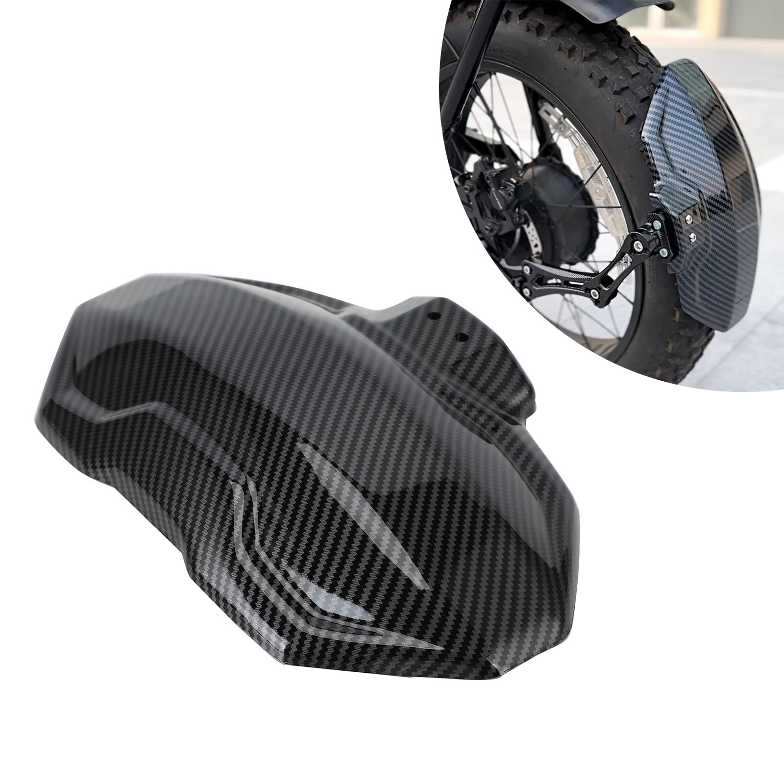 Amazon | Runfarr 自転車用リアホイールフェンダー カーボンファイバー