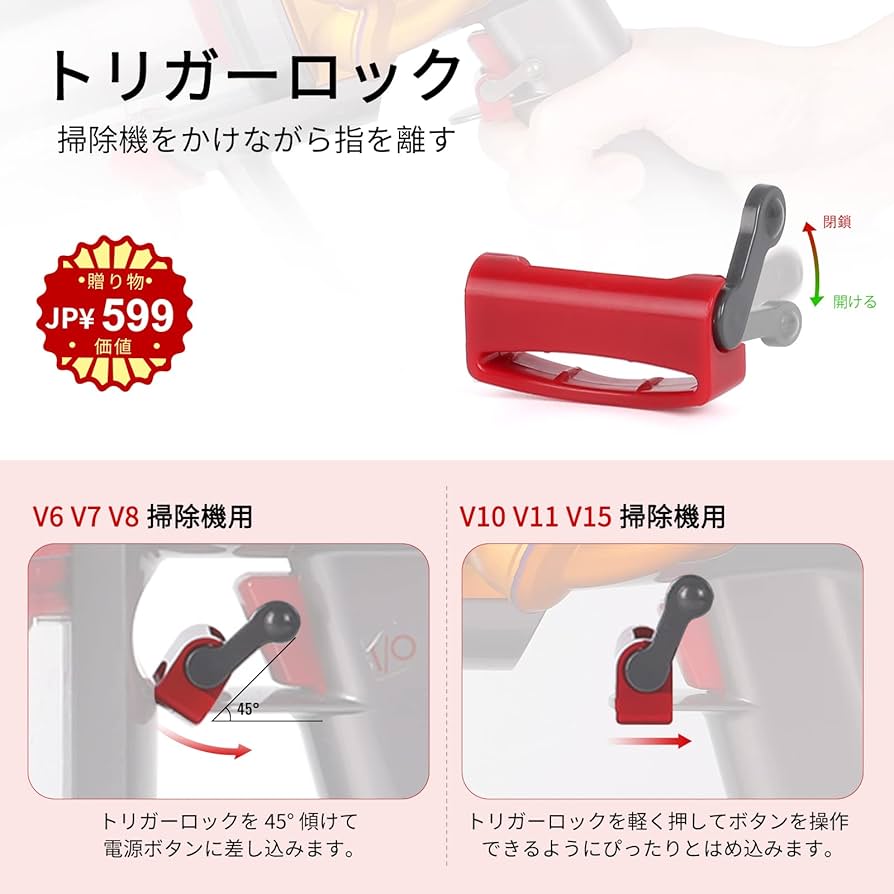 Amazon | メタルトリガースイッチアッセンブリー対応ダイソンV10 SV12