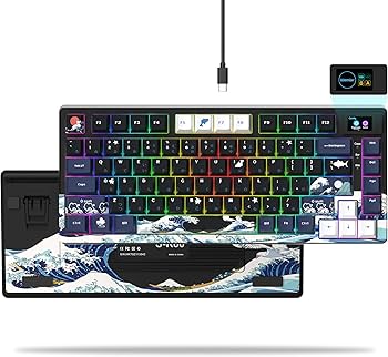 Amazon | ゲーミングキーボード Womier SK80 神奈川 特別モデル 有線