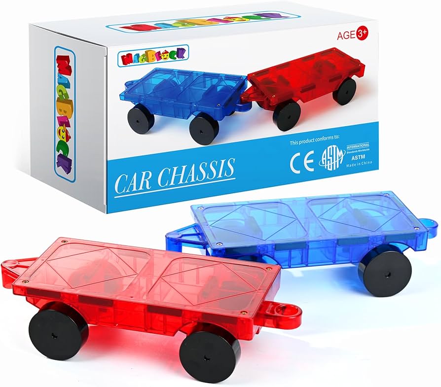 Amazon.com: MAGBLOCK 2 Piece Car Set Suitable for Magnetic Blocks