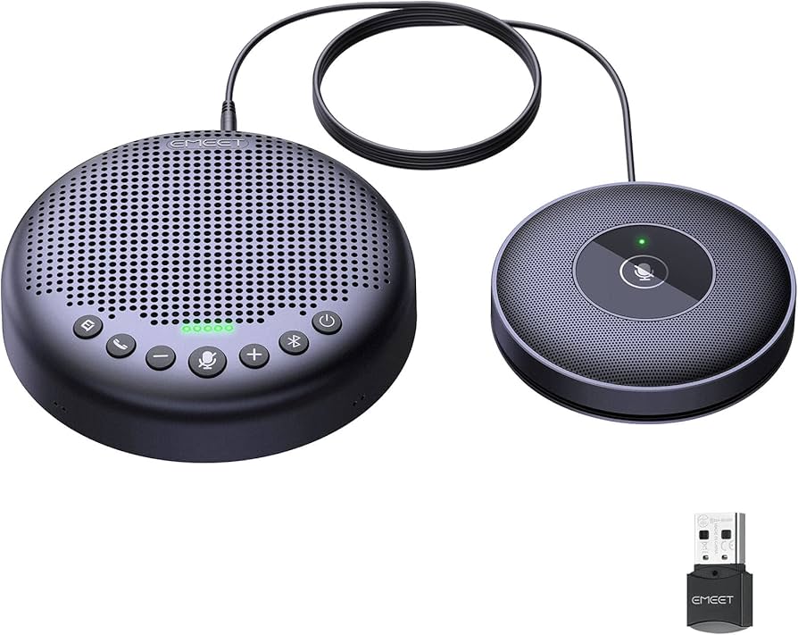 Amazon.co.jp: EMEET Luna Plus Kit スピーカーフォン 8マイク+1拡張