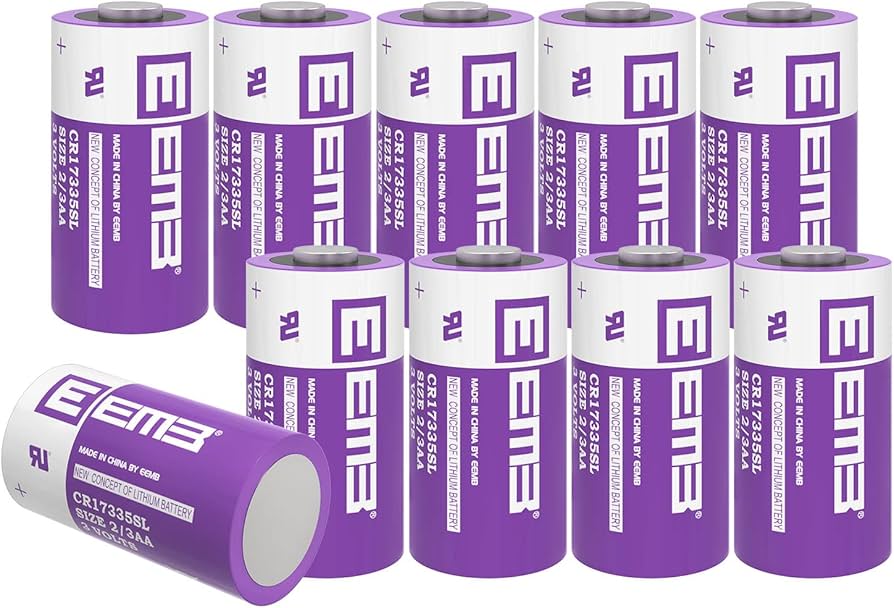 Amazon | EEMB 3V 円筒形リチウム電池 CR17335 1.50Ah 2/3AA 二酸化