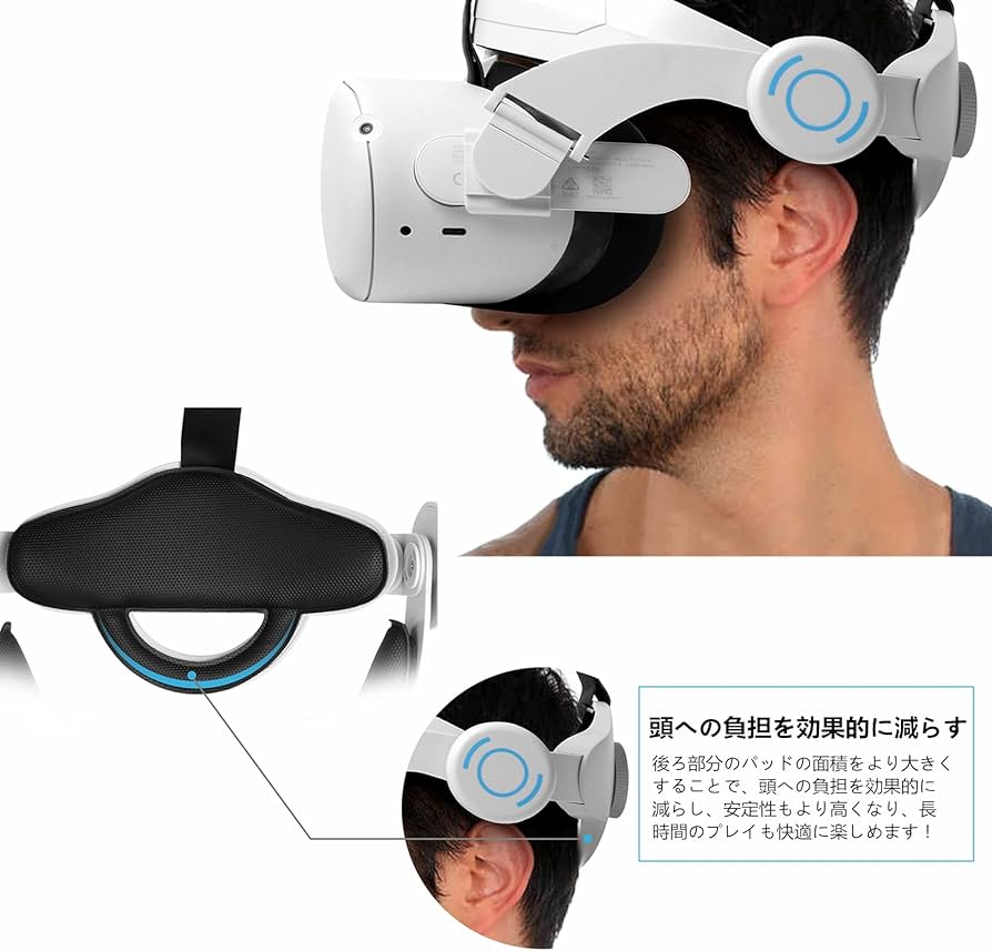 Amazon.co.jp: [SHEAWA] ストラップ・Meta/Oculus Quest 2対応 ヘッド
