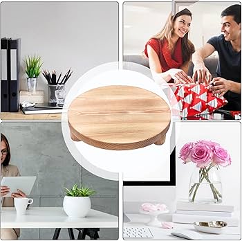 Amazon｜丸型木製ディスプレイスタンド | 丸型木製台座スタンド | 木製