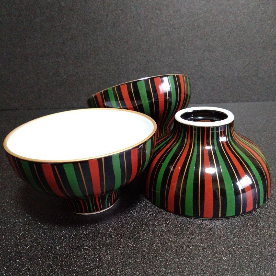 有田焼 小森谷嘉右衛門窯 小鉢3個 🎯 元箱なし 金彩