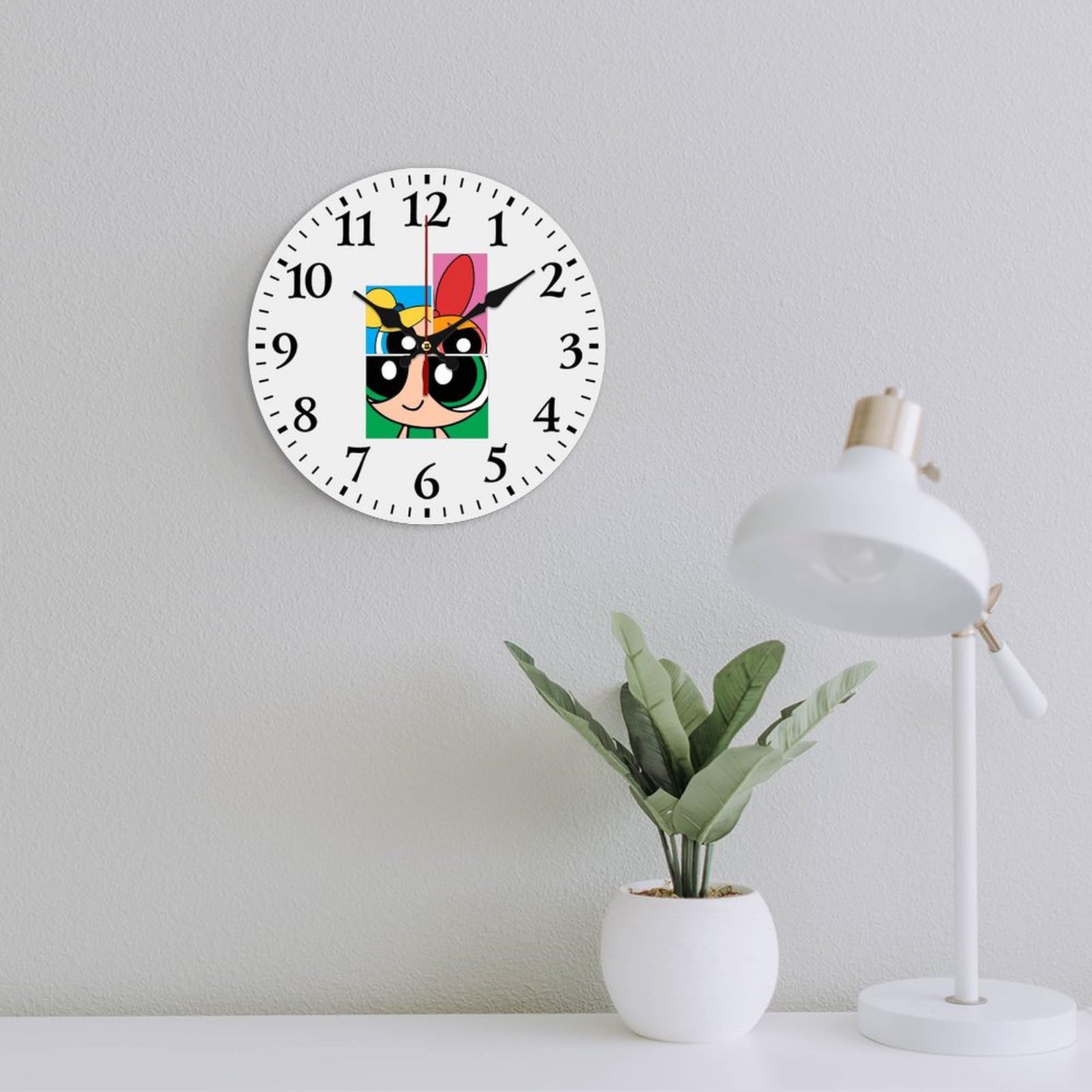 Amazon.co.jp: 壁掛け時計 パワーパフガールズ 掛け時計 かけ時計 静音