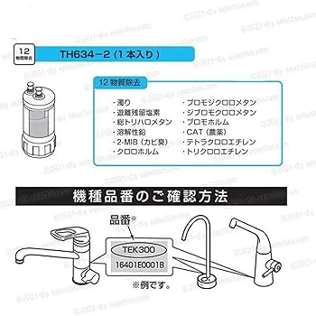 Amazon | (正規品)TH634-2【12物質除去タイプ】ビルトイン用浄水