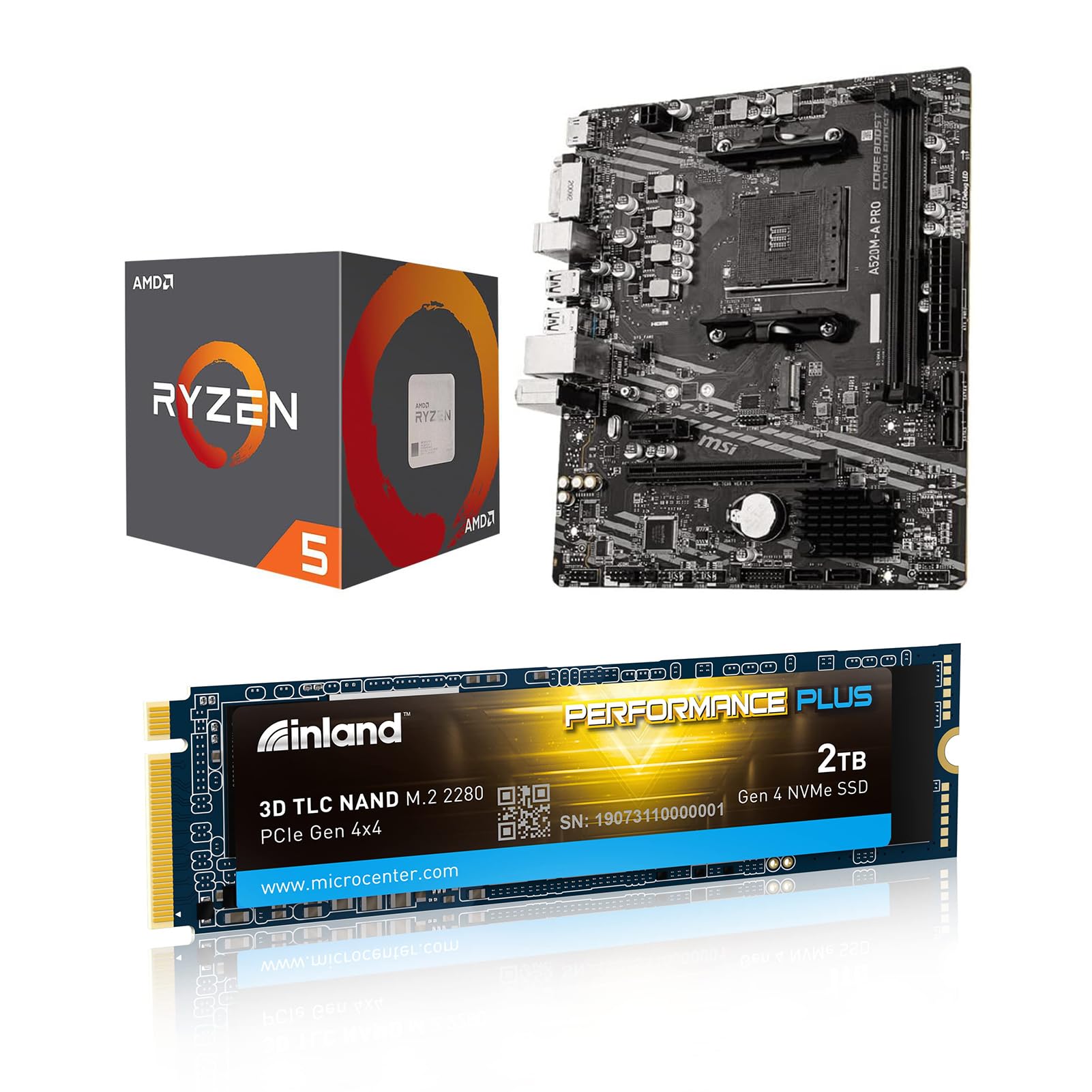 Amazon.com: INLAND Micro Center AMD Ryzen 5 5500 Unlocked Desktop