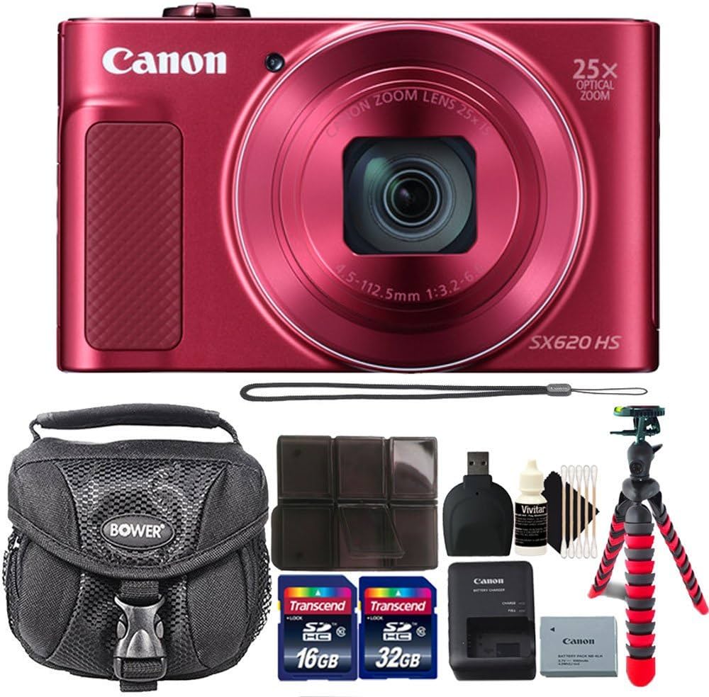 Amazon | Canon PowerShot sx620 HS 20.2 MPレッドWi - Fi with NFC