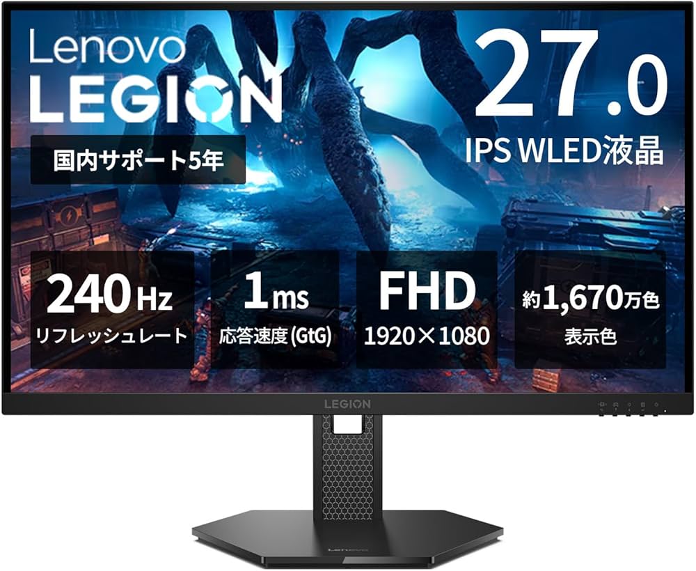 Amazon.co.jp: Lenovo ゲーミングモニター Legion 27-15 27インチ/フル