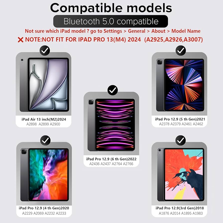 Amazon.com: InUnion Magic Keyboard for iPad Air 13 (M3 2025 / M2