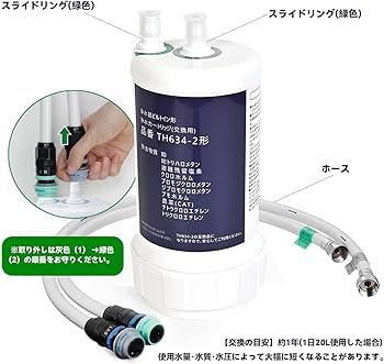 Amazon.co.jp: YHTSA 【JIS規格日本検査済】 [TH634-2] 浄水器