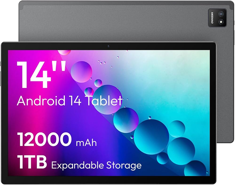 Amazon.co.jp: MESWAO Android 14インチタブレット 大型タブレット