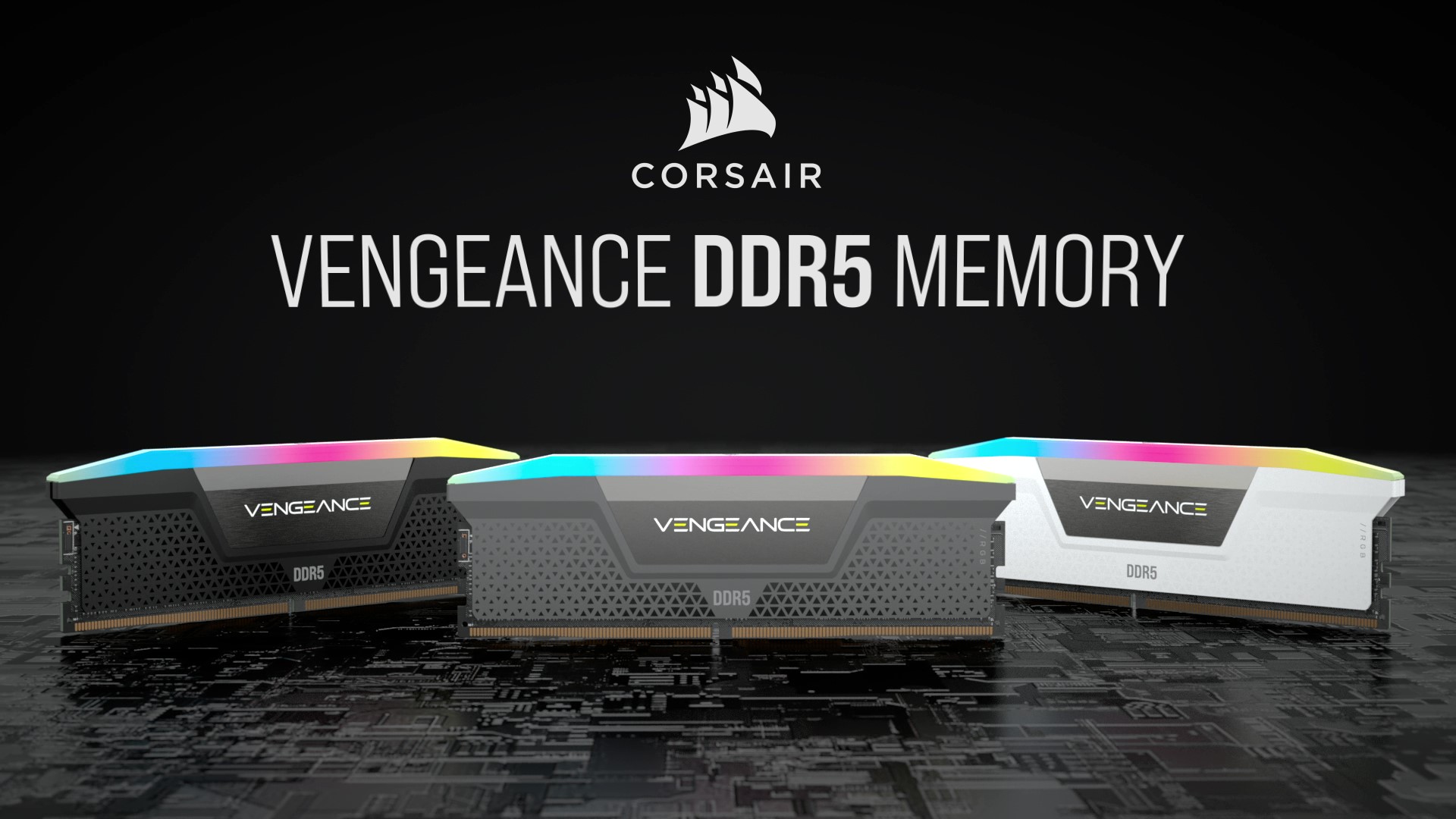 CORSAIR VENGEANCE RGB DDR5 RAM 32GB (2x16GB) 6400MHz CL36-48-48