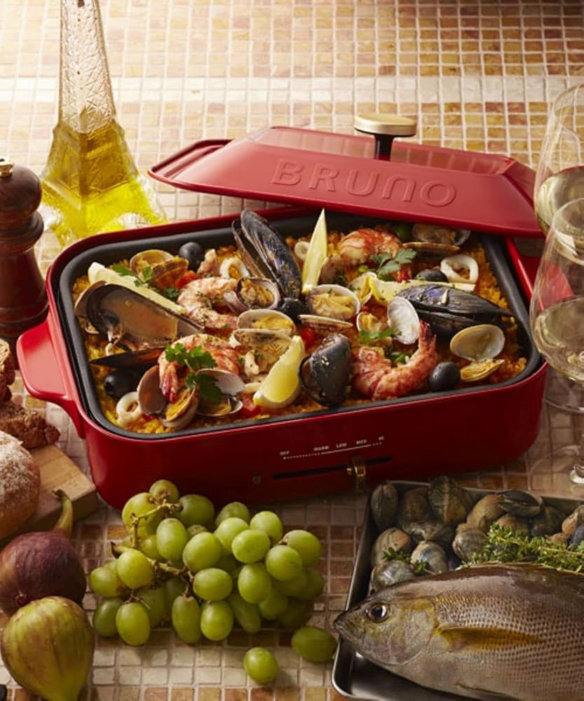 Amazon | BRUNO ブルーノ コンパクトホットプレート 本体 プレート3種