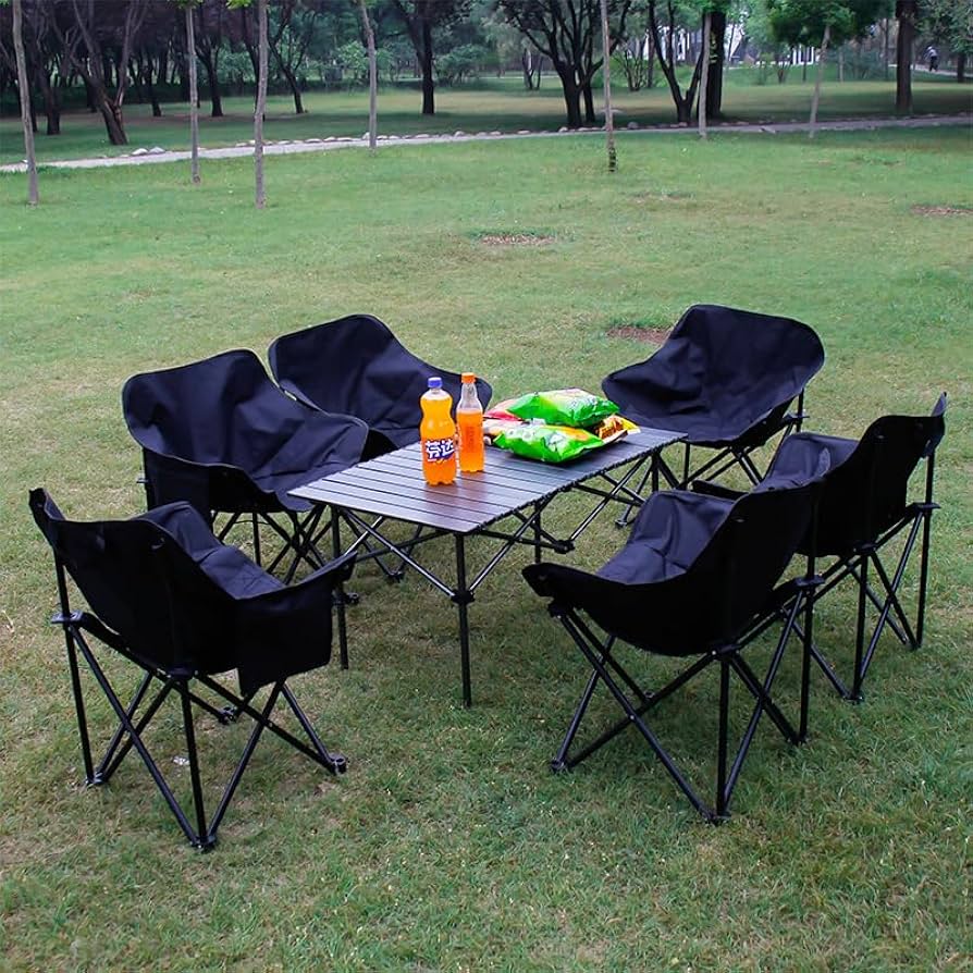 Amazon.co.jp: CenxnuHa アウトドア テーブル チェアセット キャンプ