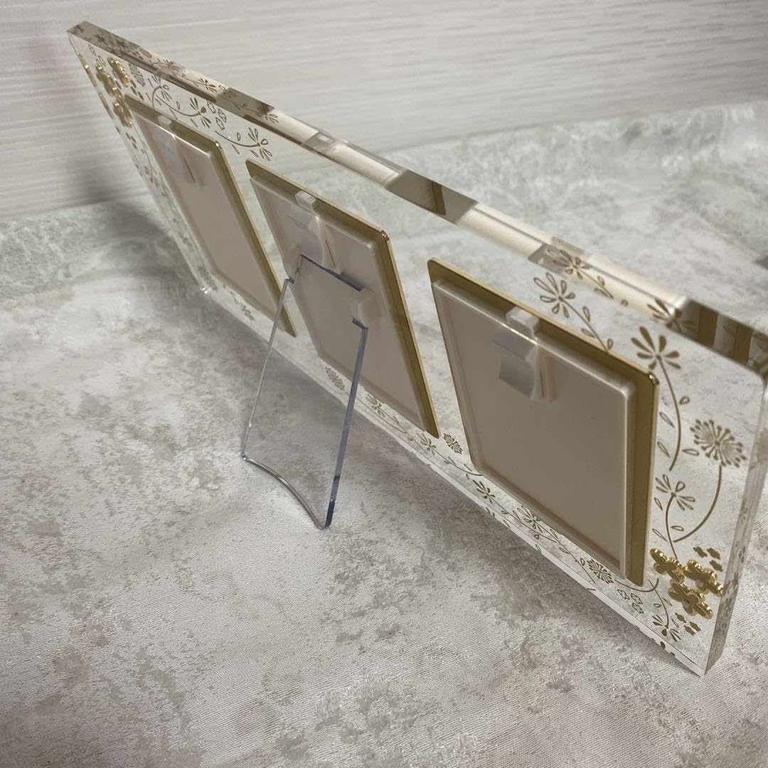 Amazon.co.jp: MIKIMOTO ミキモト フォトフレーム 写真立て 3連