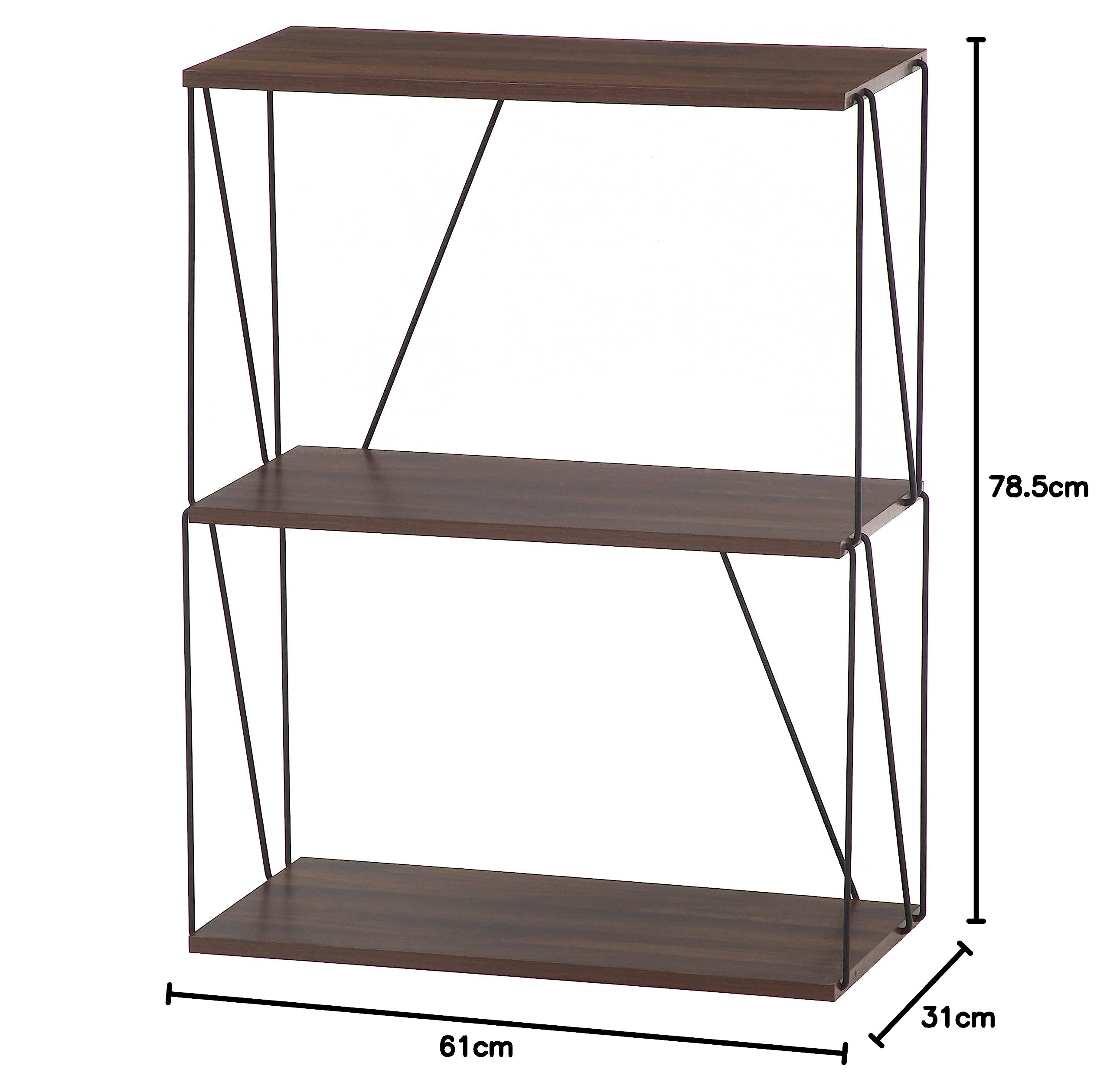 Amazon.co.jp: 不二貿易 オープンラック ワイヤーラック 幅61×奥行31