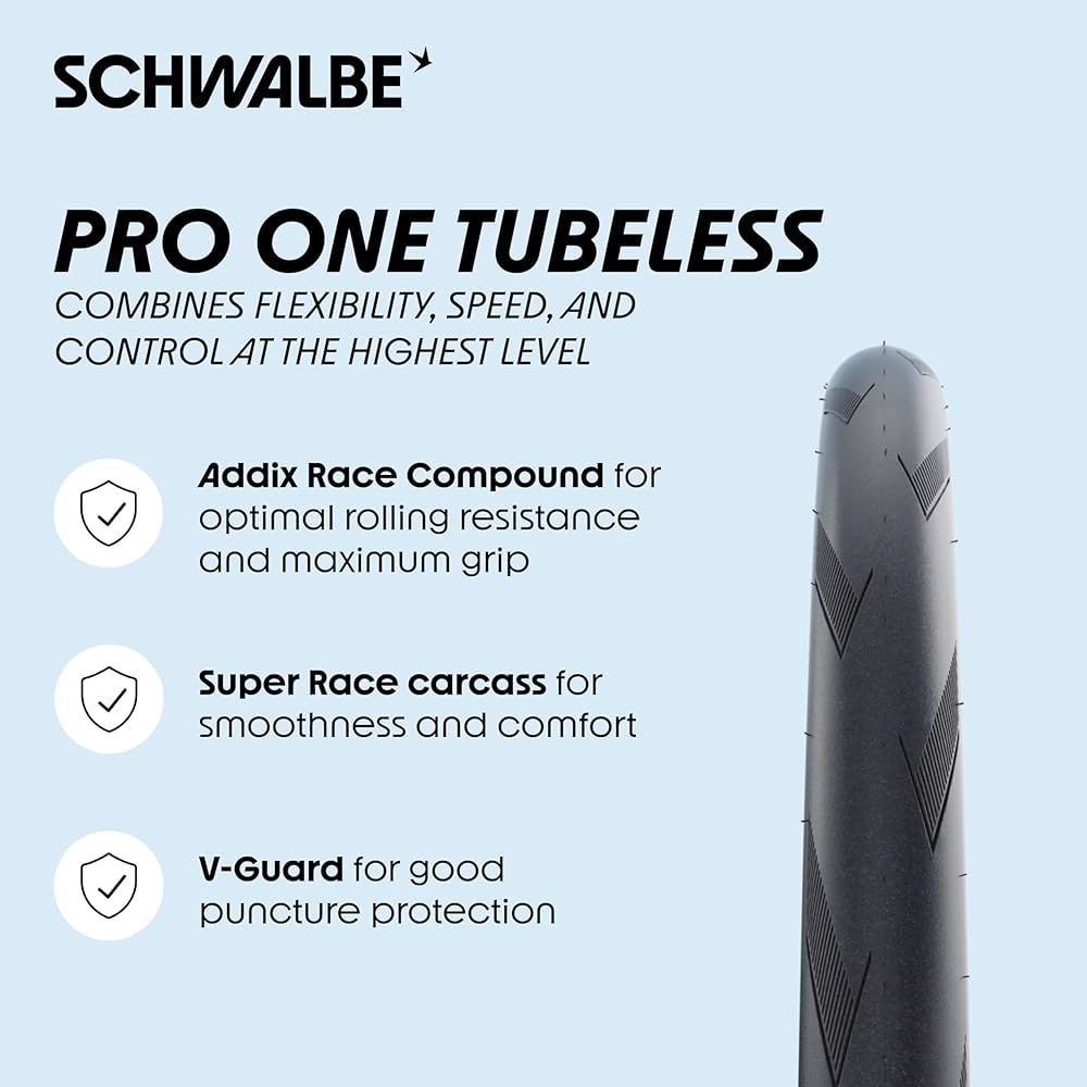 Amazon.com : Schwalbe Pro One Tire - 650b x 28, Tubeless, Folding