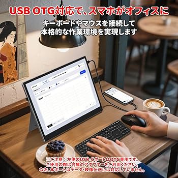 Amazon.co.jp: HAILESI モバイルモニター 12.3インチ 2.4K 2400x1600