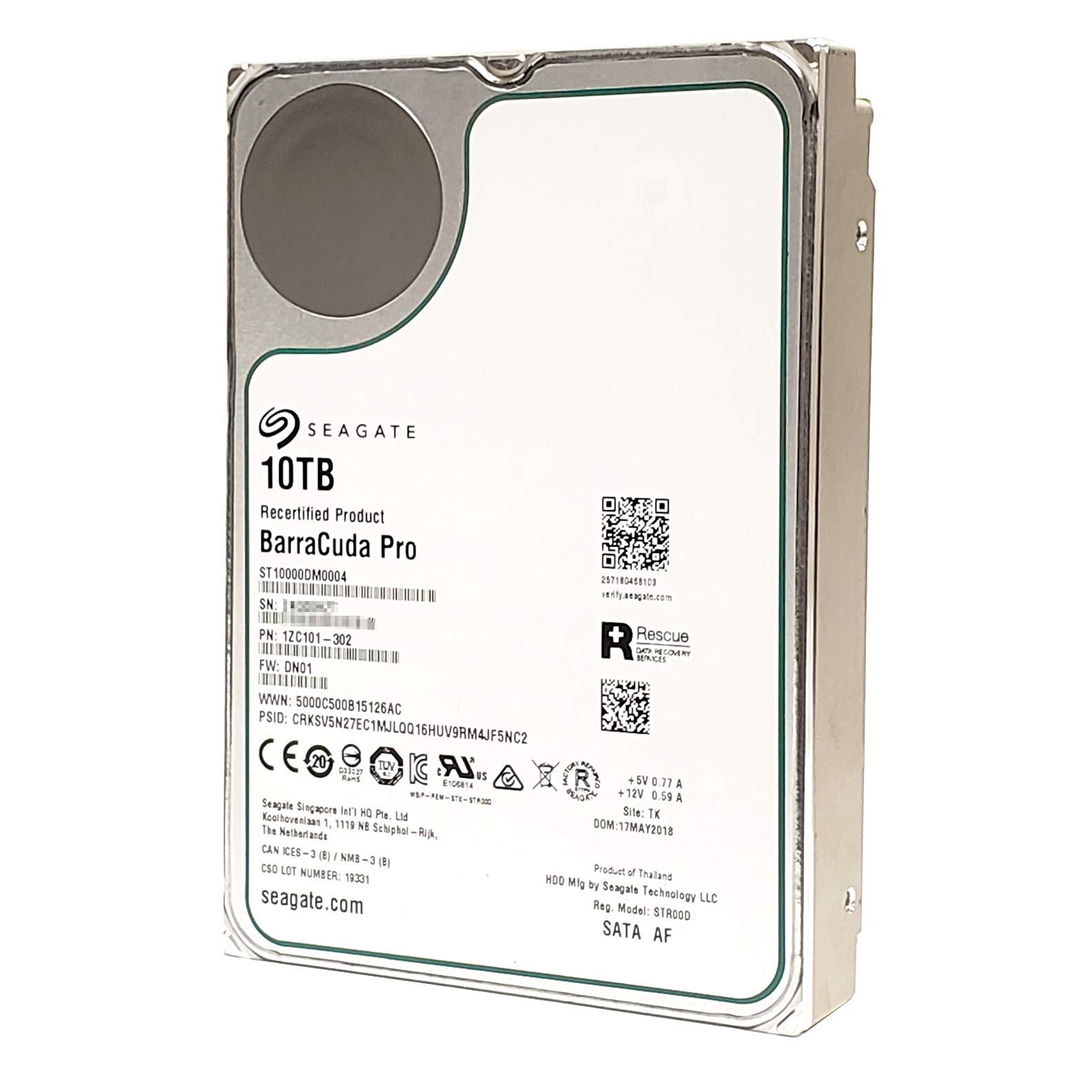 Amazon | Seagate 10 TB Barracuda Pro 7200rpm SATA 6 Gb / s 256 MB