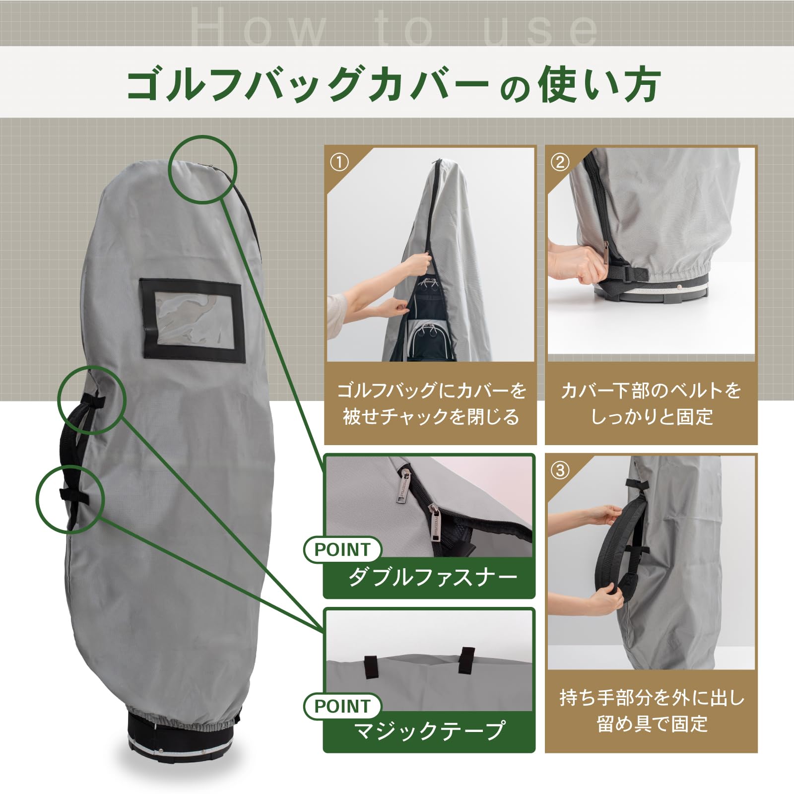 Amazon | PYKES PEAK【超軽量 12色 ゴルフ トラベルカバー【9.5型 / 48