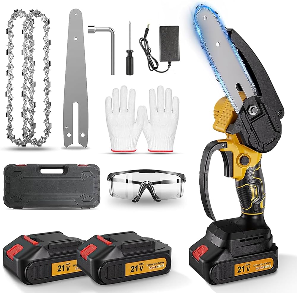 Amazon | チェーンソー 充電式 ハンディチェーンソー 充電式