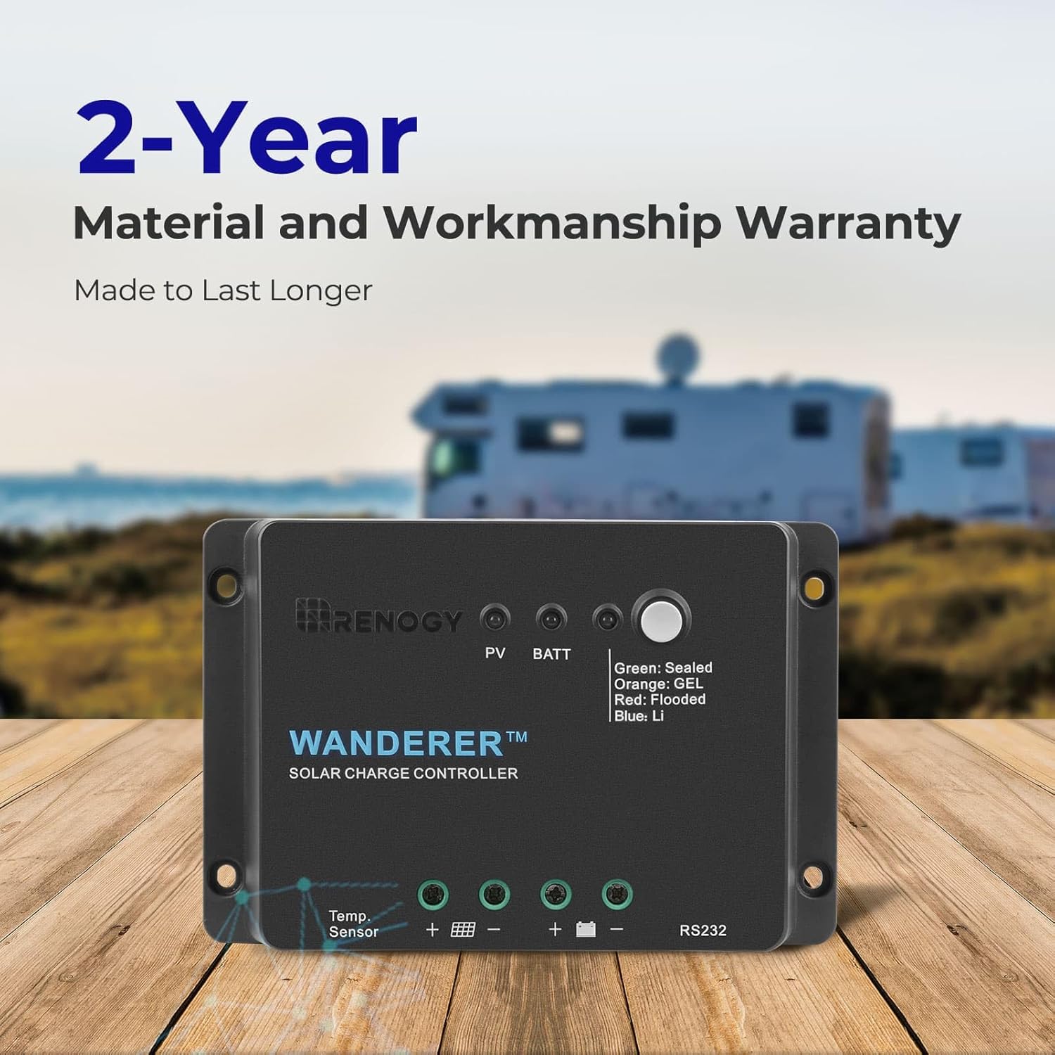 RENOGY WANDERER 30A PWM ソーラー充電コントローラー Amazon.co.jp