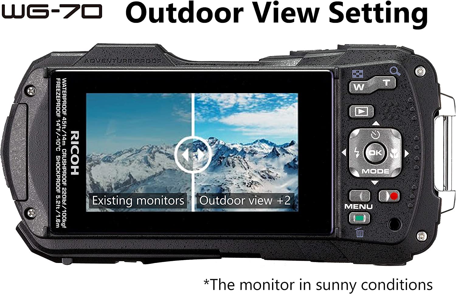 Amazon | RICOH WG-70 オレンジ リコー本格防水デジタルカメラ 14m防水