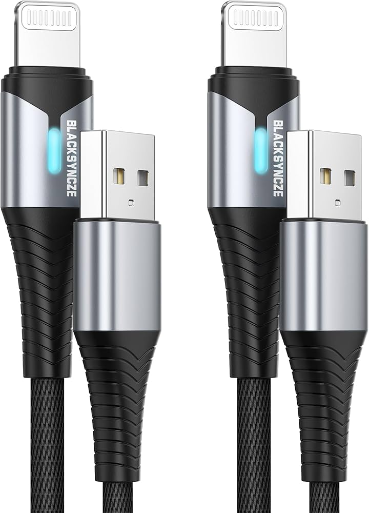 Amazon.co.jp: BLACKSYNCZE iPhone 充電ケーブル【2M+2M 2本セット