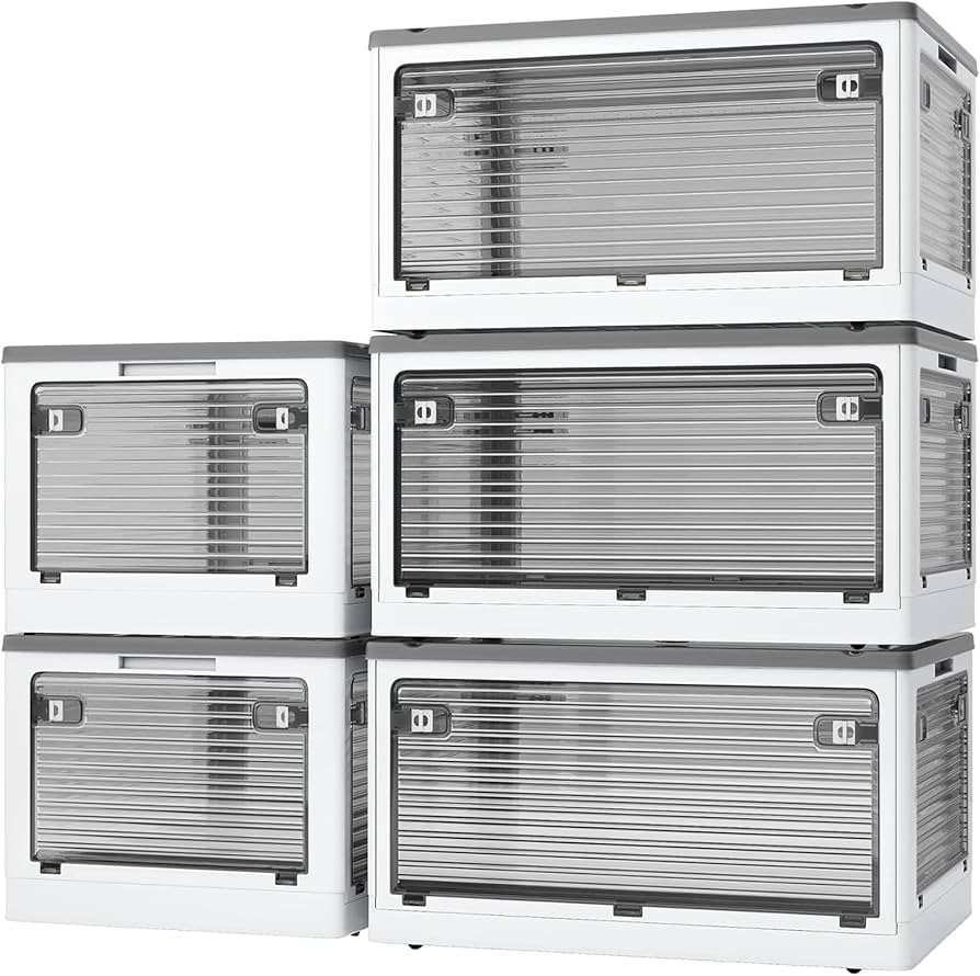 Amazon｜X XUNTAO【収納ボックス 折りたたみ】蓋付き 積み重ね 全方向