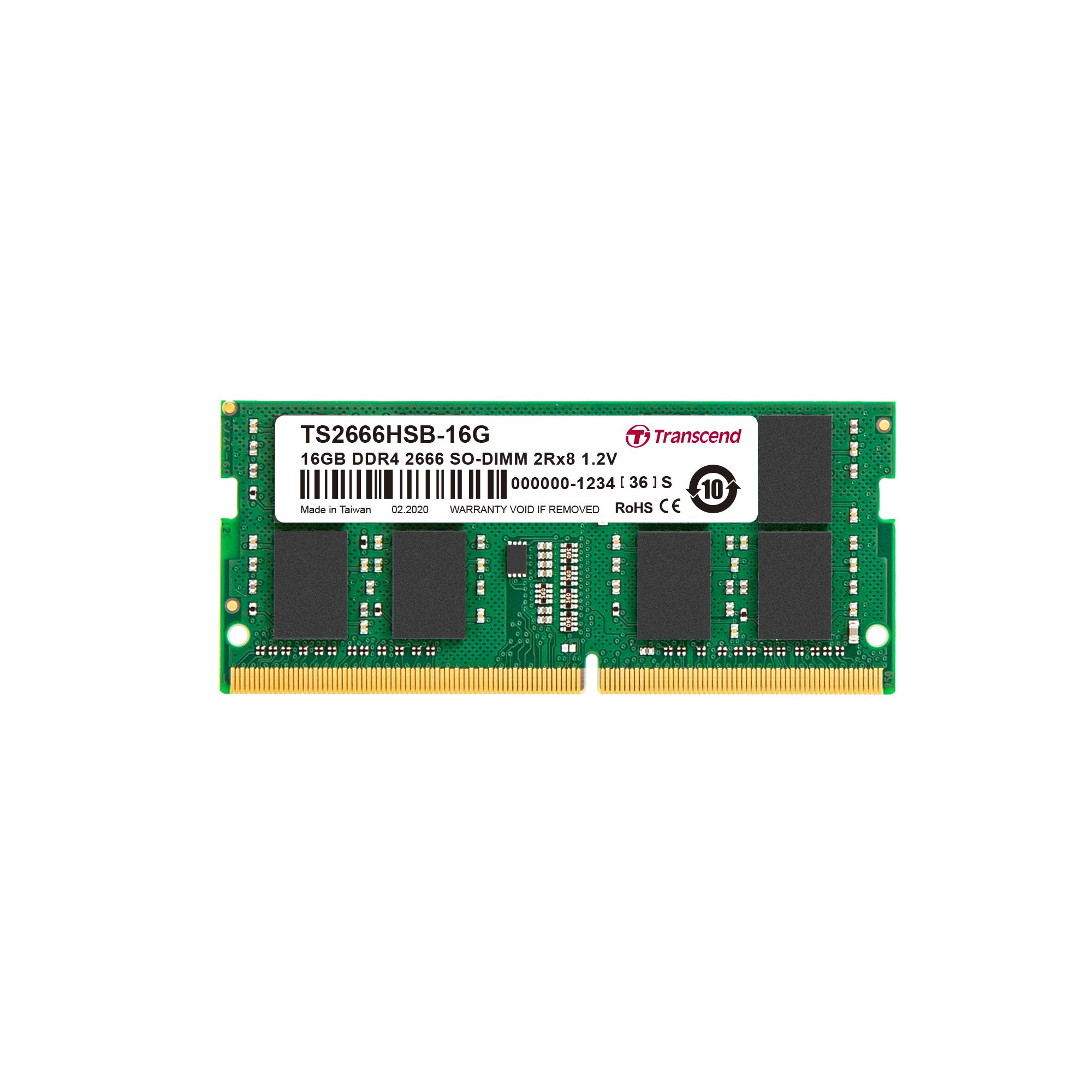 Amazon | Transcend ノートPC用メモリ PC4-21300(DDR4-2666) 16GB 1.2V