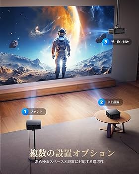 Amazon.co.jp: 【1500ANSI/公式Google TV/音声制御】プロジェクター 4K