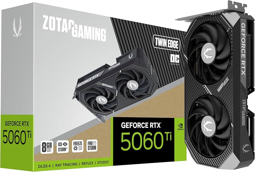 Amazon.com: ZOTAC Gaming GeForce RTX 5060 Ti 8GB Twin Edge OC DLSS