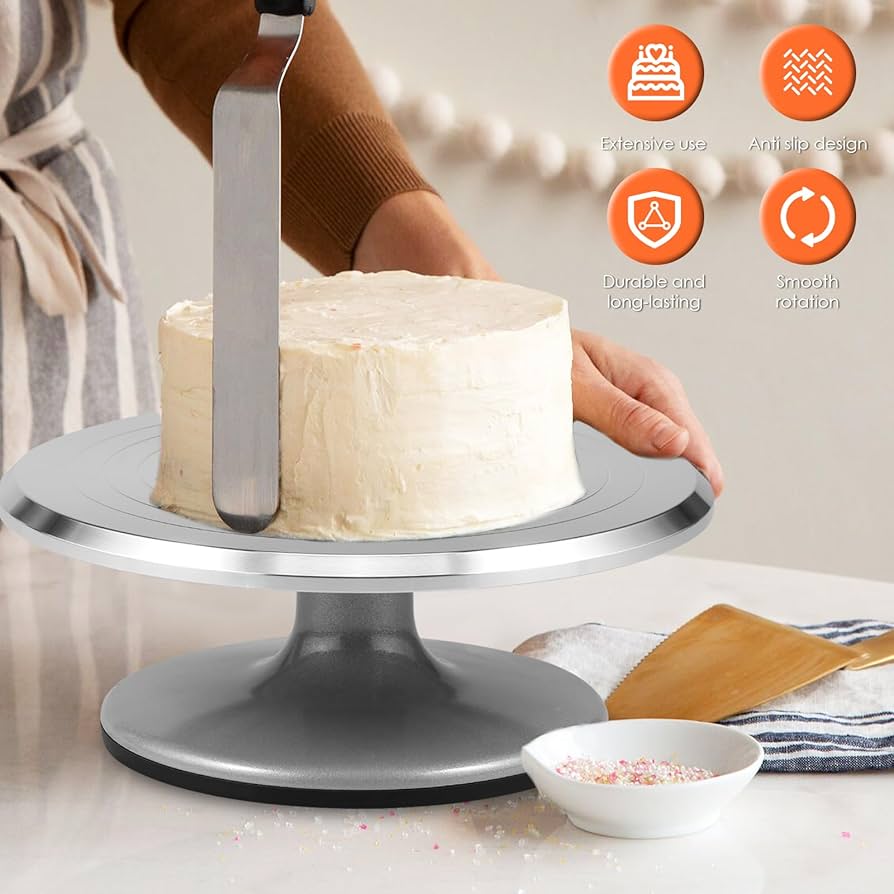 Amazon｜Shuiling ケーキ 回転台 ケーキ作り台 ケーキ台 回転 ケーキ