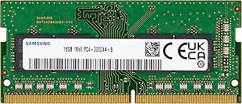 Samsung 16GB DDR4 3200MHz PC4-25600 (PC4-3200AA) CL22 SODIMM 1Rx8