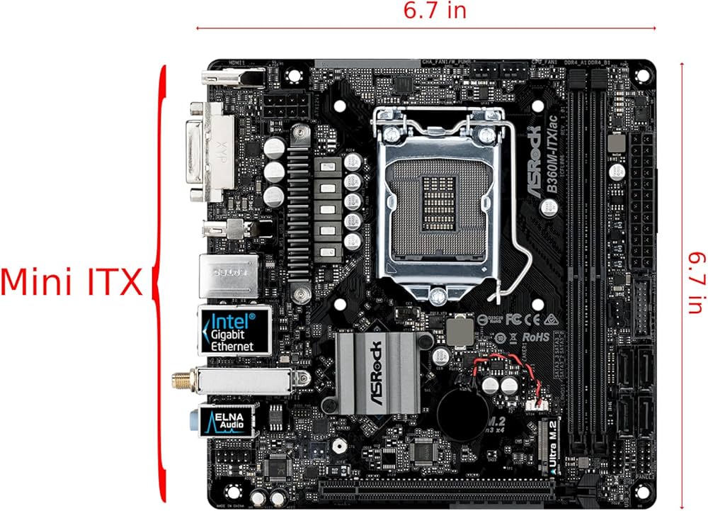 Amazon | ASRock Intel B360チップセット搭載 Mini-ITXマザーボード