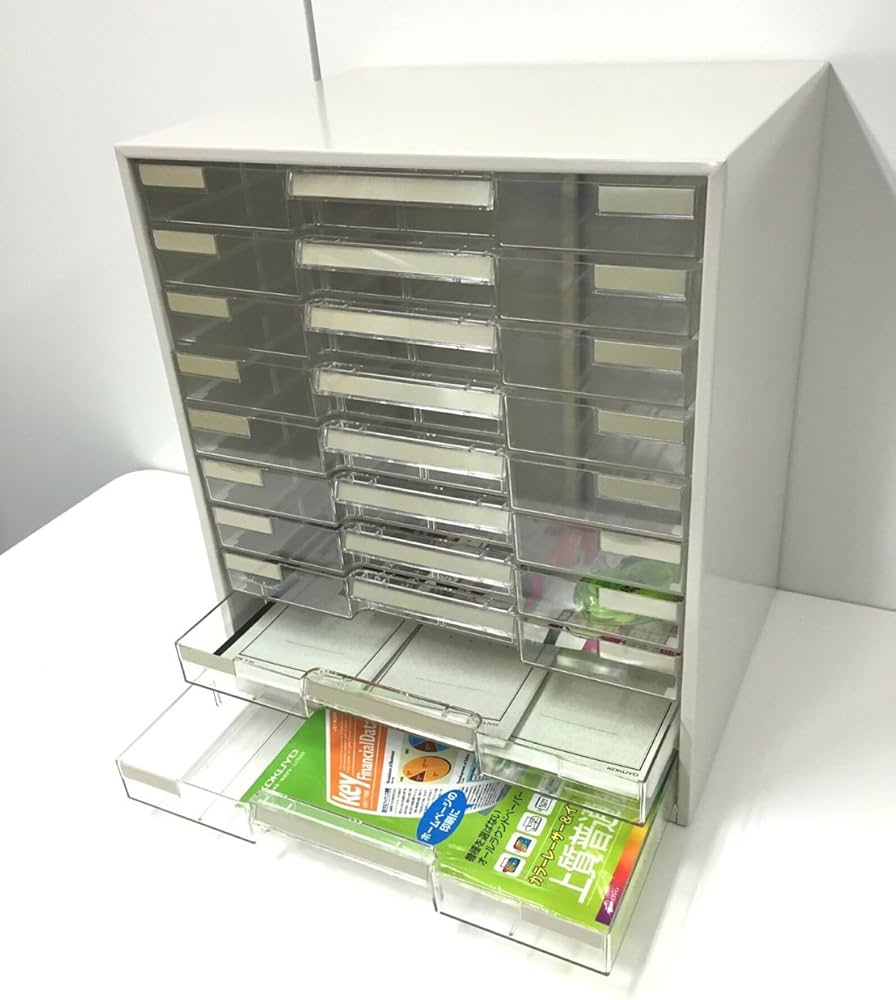 Amazon | コクヨ レターケース 透明引き出し B4横 10段 LC-YBG10M