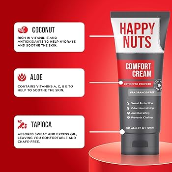 Amazon.com : HAPPY NUTS Comfort Cream Deodorant For Men: Anti
