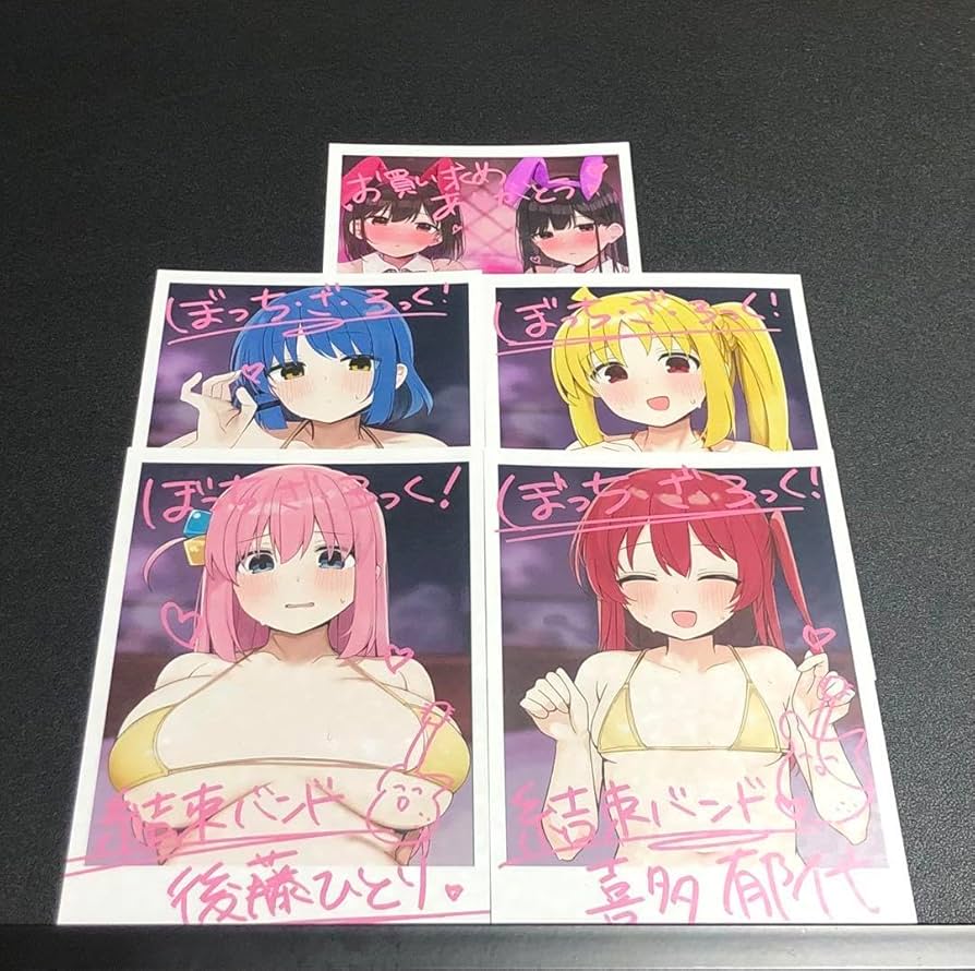 Amazon.co.jp: C104 ろうか ランダム配布チェキ風イラストカード 5種