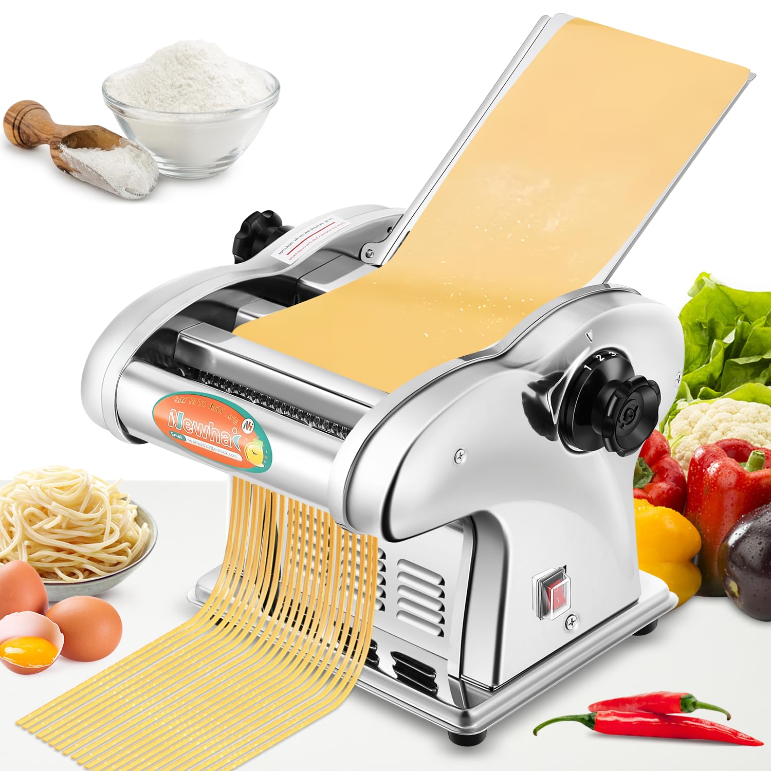 Amazon.com: Newhai Electric Pasta Maker Family Noodle Making
