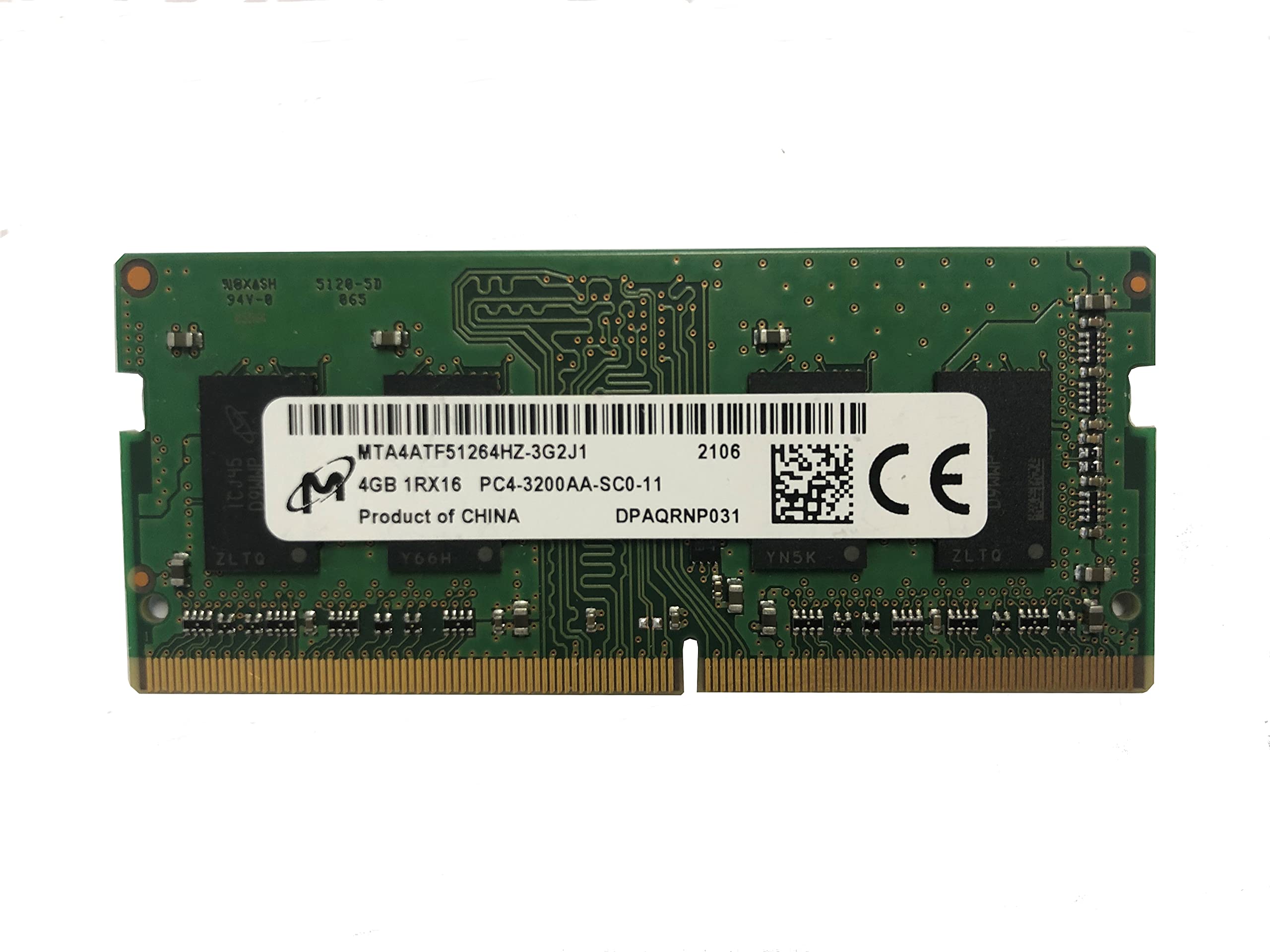 Amazon.co.jp: MICRON 4GB DDR4 3200MHz PC4-25600 1.2V 1R x 16